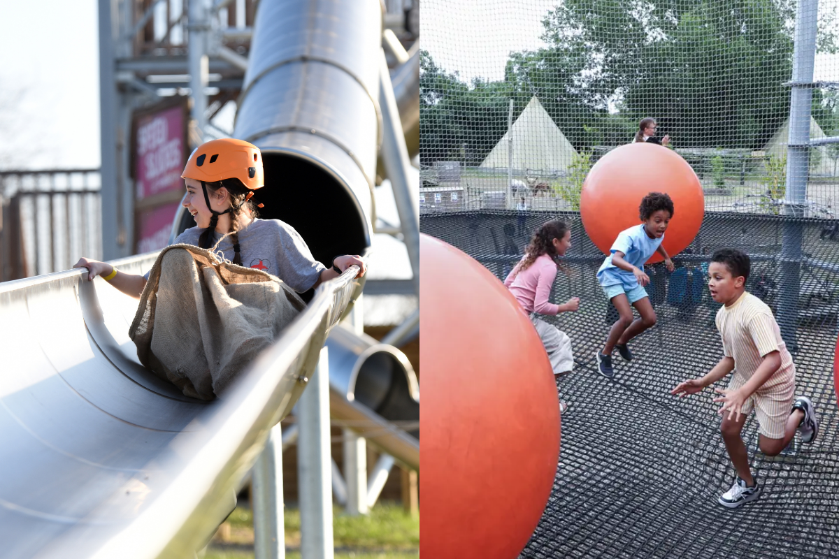 Kids enjoying outdoor adventure activities at Gripped London
